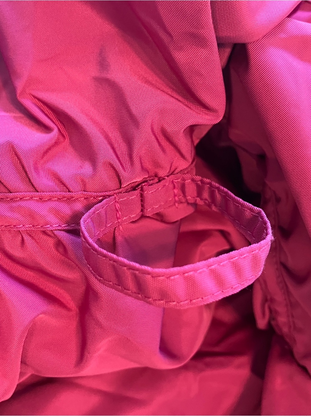 Betsey Johnson Ruched Raspberry Pink Zipper Jacket M - Picture 8 of 9